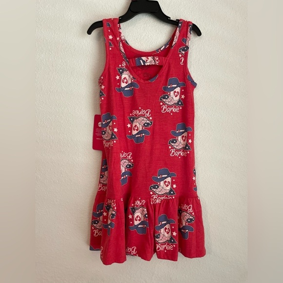 Barbie Red and Blue Kids Casual Dress size S 6/6X-NWT - Picture 4 of 5
